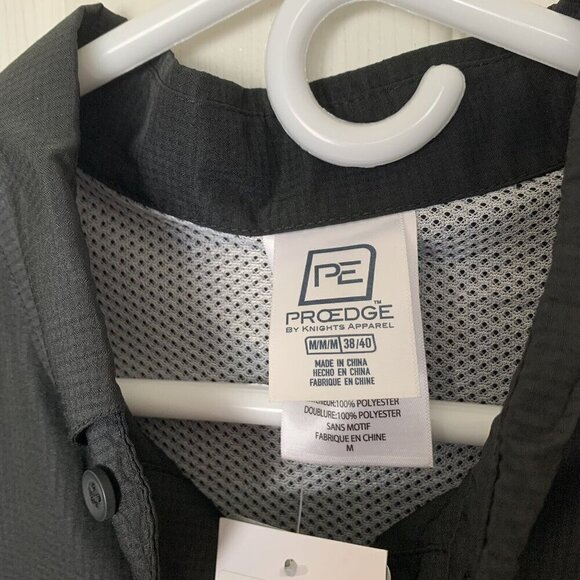 Pro Edge Central Florida Knights Men's Medium Black Button UPF 50+  Shirt NWT - Picture 7 of 10